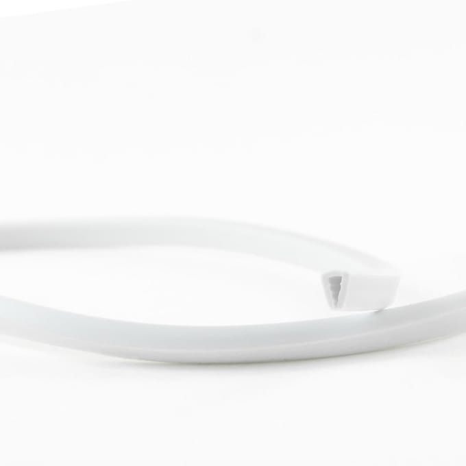 Flexibele PVC Randafwerking Wit – 10 Meter – Splijtmaat 2,0 mm – Beschermband