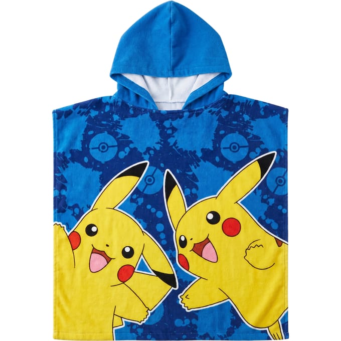 Pokemon - Poncho - Sneldrogend - Pokémon - Badponcho - 50 x 100 cm.