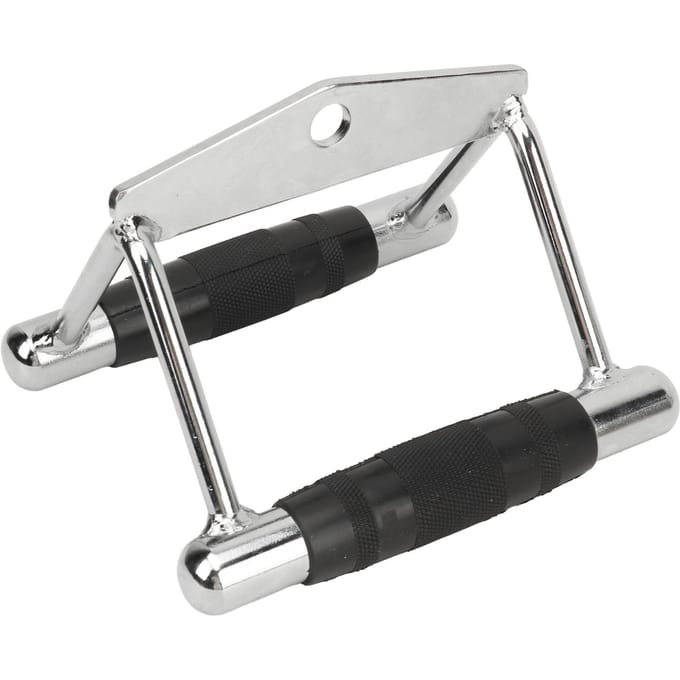 Dubbele D Roeigreep Kabelbevestiging Kabelmachine Accessoires voor Thuisgym LAT Pull Down V-Bar white