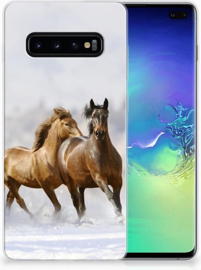 Samsung Galaxy S10 Plus TPU Hoesje Paarden