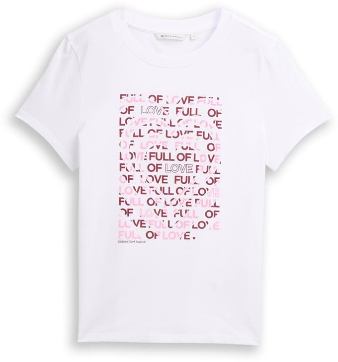Katoenen T-shirt met print voor dames Tom Tailor Denim