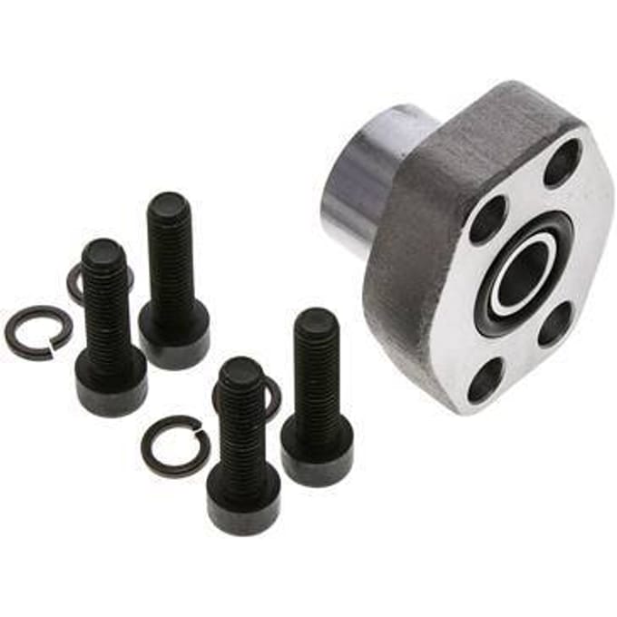 1/2'' SAE Flens 6000 psi Blank staal met G3/8'' Binnendraad ISO 6162-2