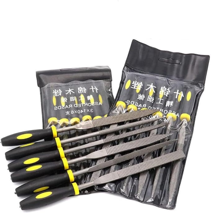 Mini Rasp Set - Naaldvijl Set - Houtbewerking - Diverse Maten - 140-180mm - Metaal