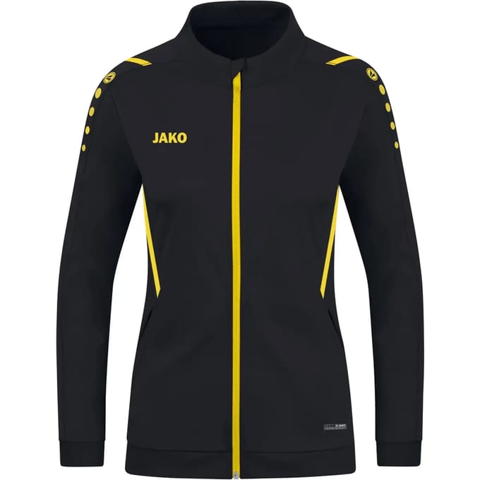 Jako Challenge Polyestervest Dames - Zwart / Citroen | Maat: 34