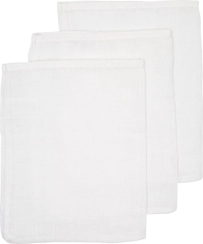BD Collection Washand Wit 3-Pack