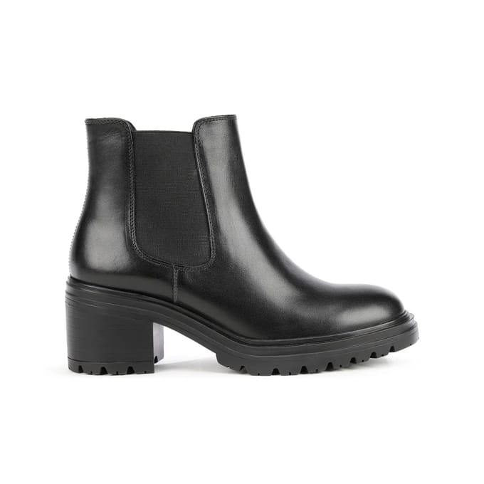 Vrouwelijke leren en elastische nylon boots   Geox Damiana