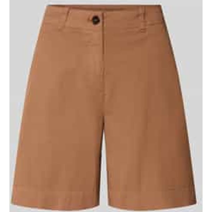regular fit chino-shorts van katoenmix