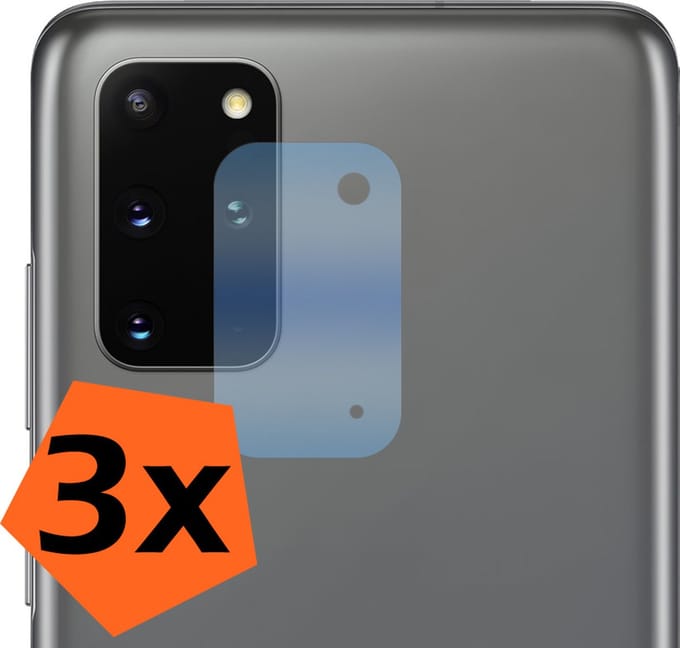 Camera Lens Protector - 3 Stuks - Geschikt voor Samsung Galaxy S20 Plus - Camera Screenprotector - Gehard Glas - Beschermglas - Tempered Glass - Screen Protector