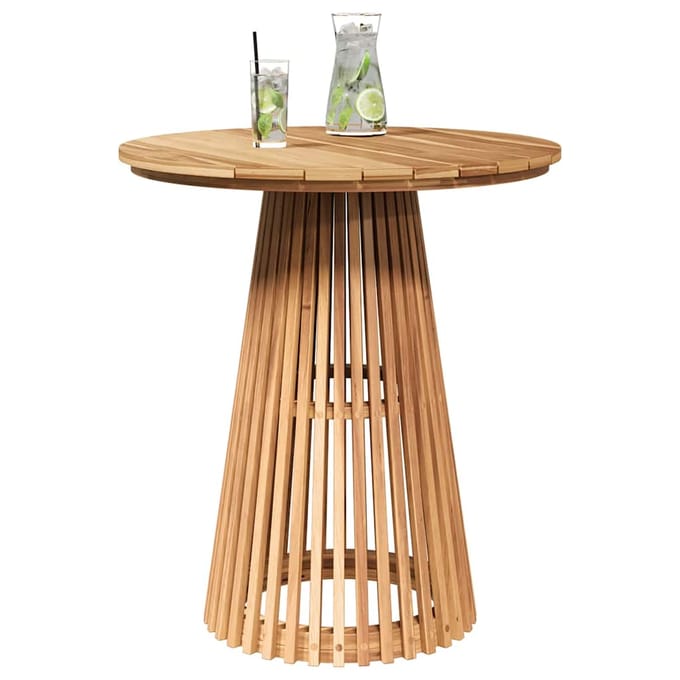 vidaXL - Bijzettafel - Bruin - 70 - x - 70 - x - 75 - cm - Massief - Teakhout