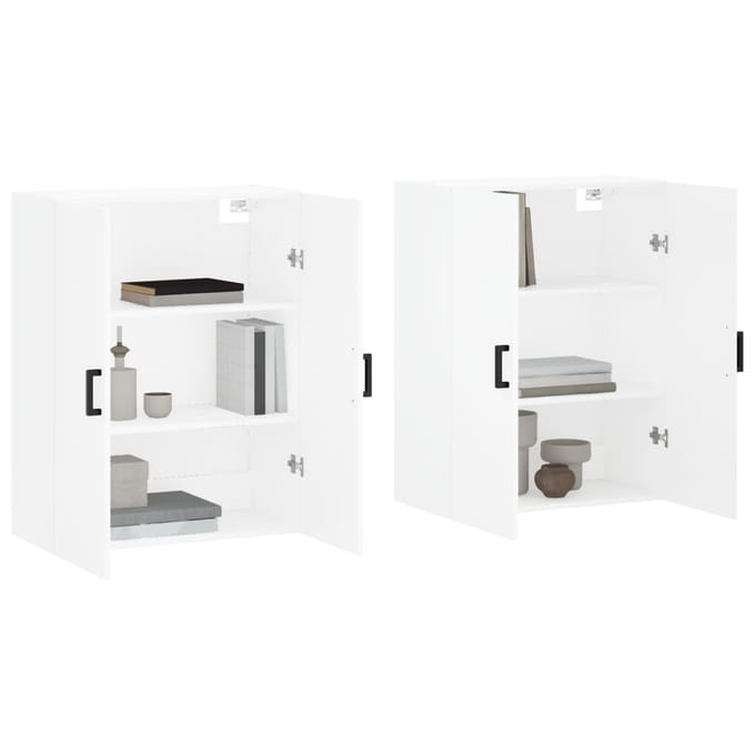 vidaXL - Hangkasten - 2 - st - 69,5x34x90 - cm - wit