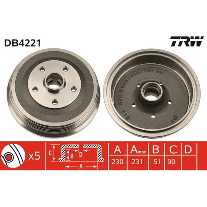 Remtrommel TRW DB4221