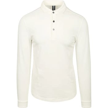 Profuomo Longsleeve Polo Off White - Maat XXL - Heren