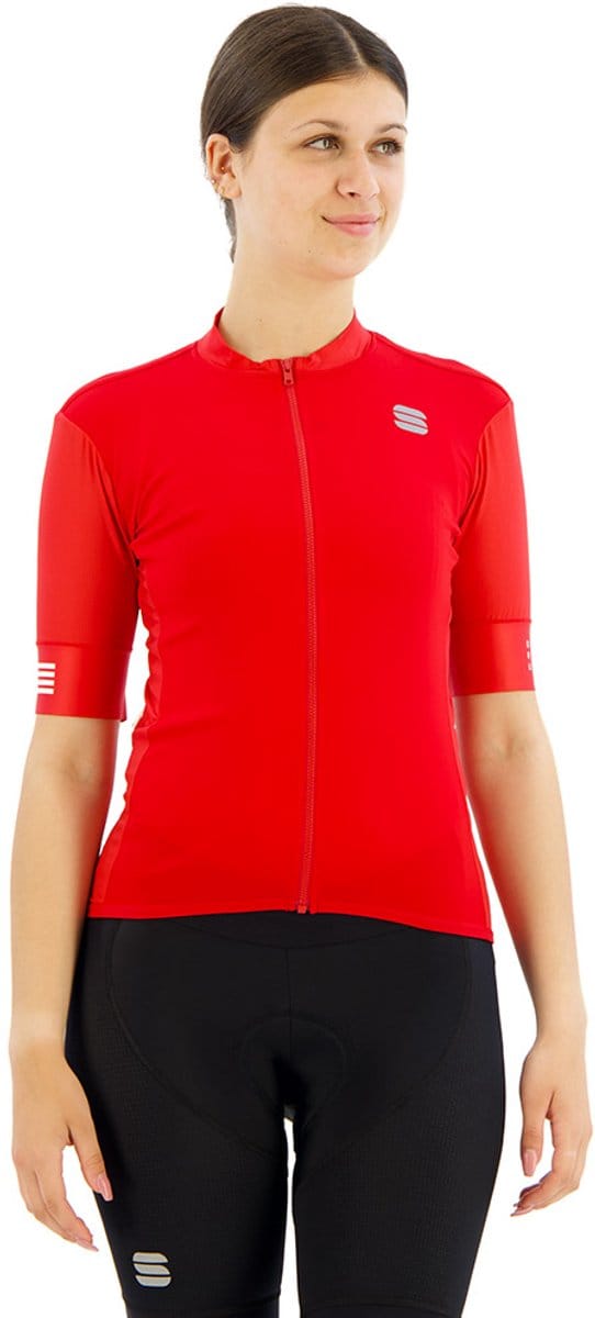 Sportful Srk Korte Mouw Wielertrui Rood M Vrouw