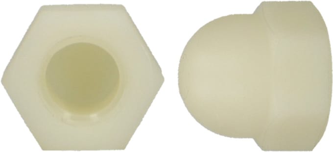 (24 STUKS) M5 DOPMOER NYLON (POLYAMIDE) DIN 1587