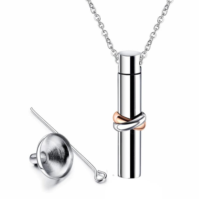 Fako Bijoux® - Ashanger / Assieraad - Cilinder - Together Forever Classic - Zilverkleurig