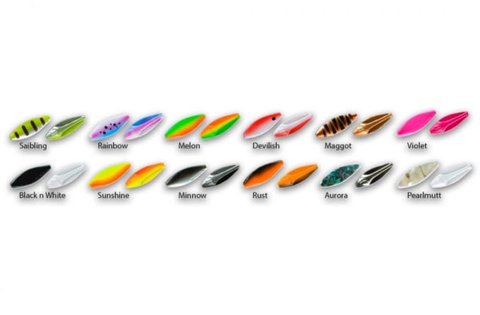 Trout Master Incy Inline Spoon 1.5g - Kleur : Orange-Green