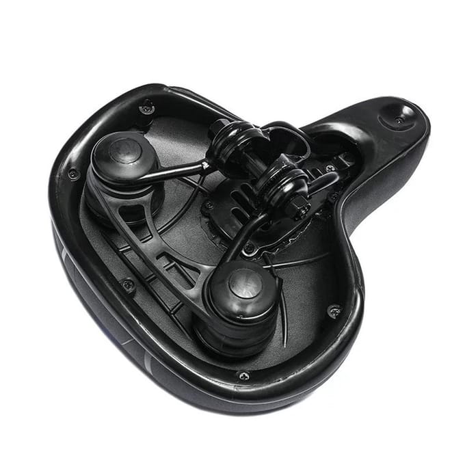 Siège de vélo confortable et respirant, coussin de selle de vélo résistant à l'eau avec double absorption des chocs rouge