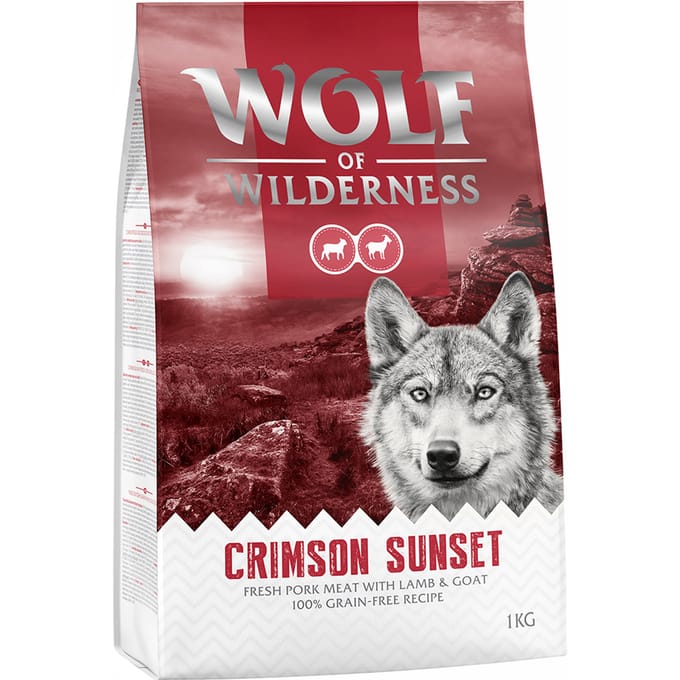 1kg 'Crimson Sunset' Lam & Geit Wolf of Wilderness Hondenvoer