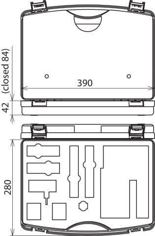 Dehn Opbergkoffer Plastic Voor Dehncap 395x295x105mm - 767107