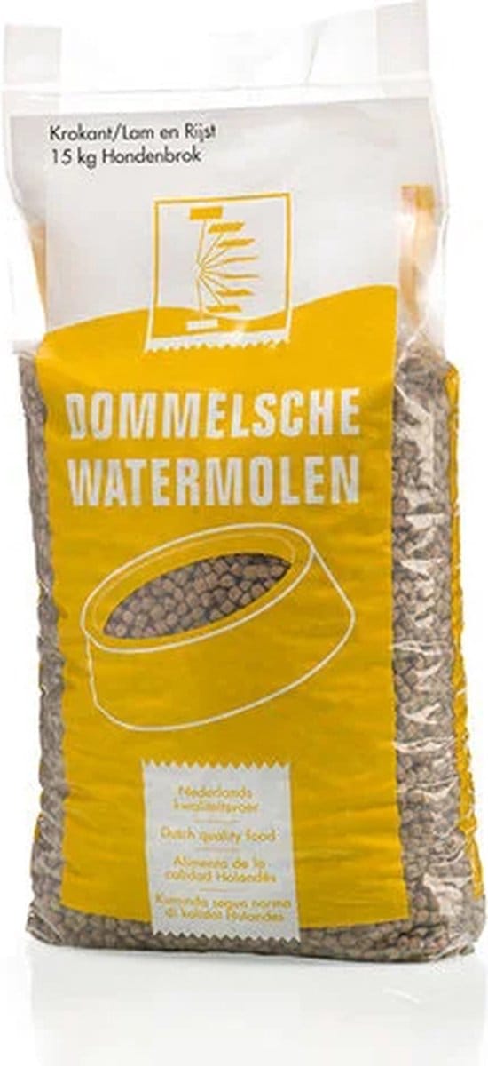 Hondenvoer Krokant lam en rijst 15 kg
