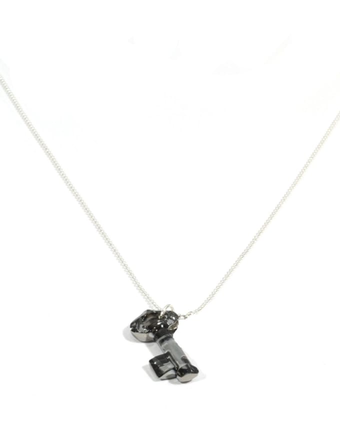 IbizaMen - heren - ketting - ballchain - rvs - sleutel - Swarovski