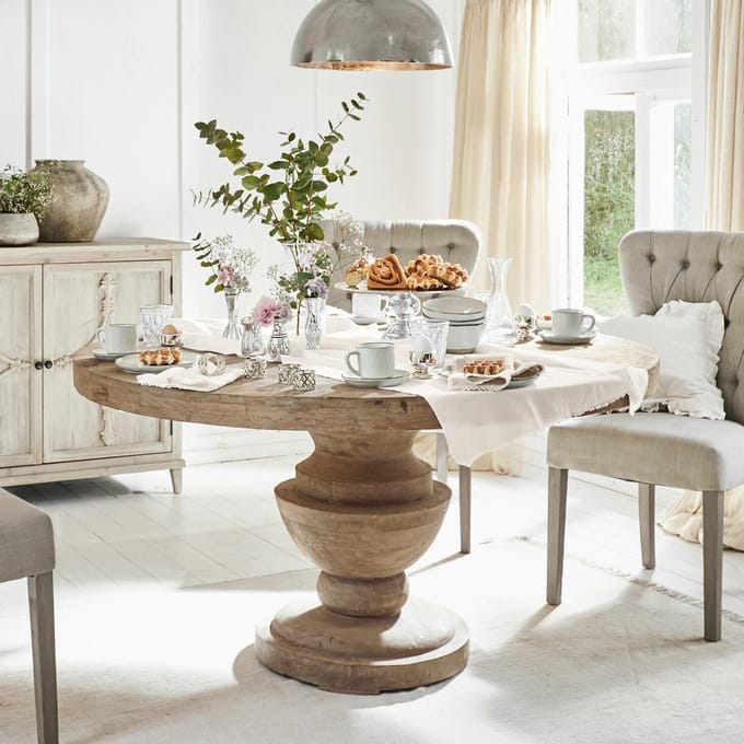 LOBERON Tafel Retonfey antiekbruin