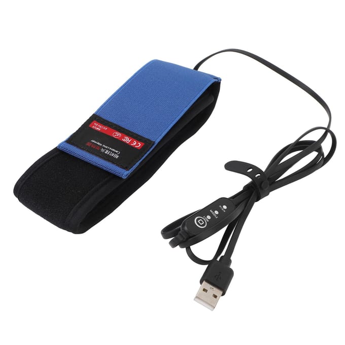 Lenswarmer Anti-condens Drie Temperatuur Instelbaar USB Klittenband Lensverwarmer voor Camera's Telescopen black