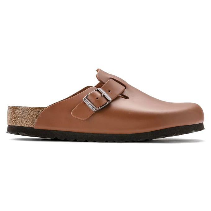 Natuurlijke lederen klompen Birkenstock Boston