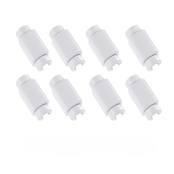 8 stuks Kabelbeschermers, Duurzame Oplaadkabelbeschermers voor Telefoon, USB, Tablet Datakabels, Niet-Elektronisch Accessoire voor Bescherming van Oplaadsnoer white