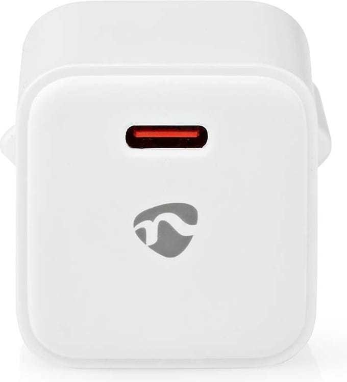 Nedis Oplader - 20 W - PD3.0 20W - 1.67 / 2.22 / 3.0 A - Outputs: 1 - USB-C - Automatische Voltage Selectie - Wit
