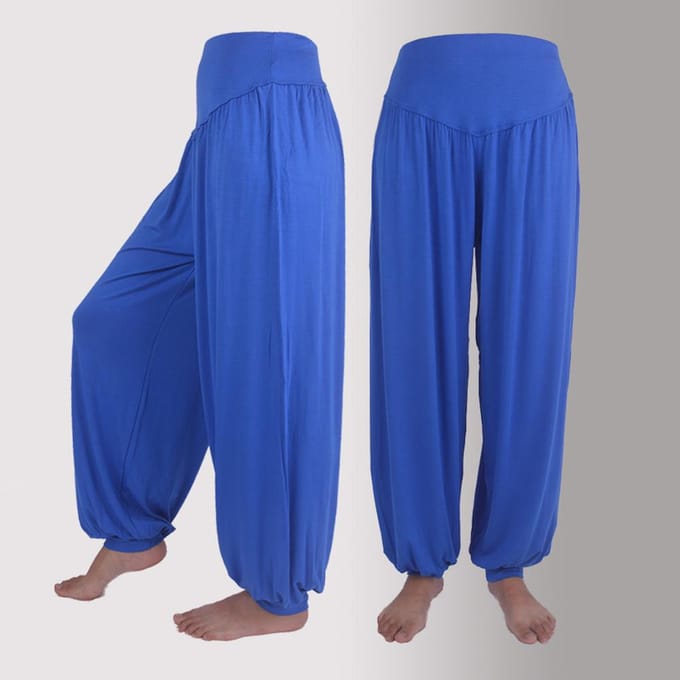 Dames sportmode elastische losse modal katoen zachte yoga dans harembroek XL gray