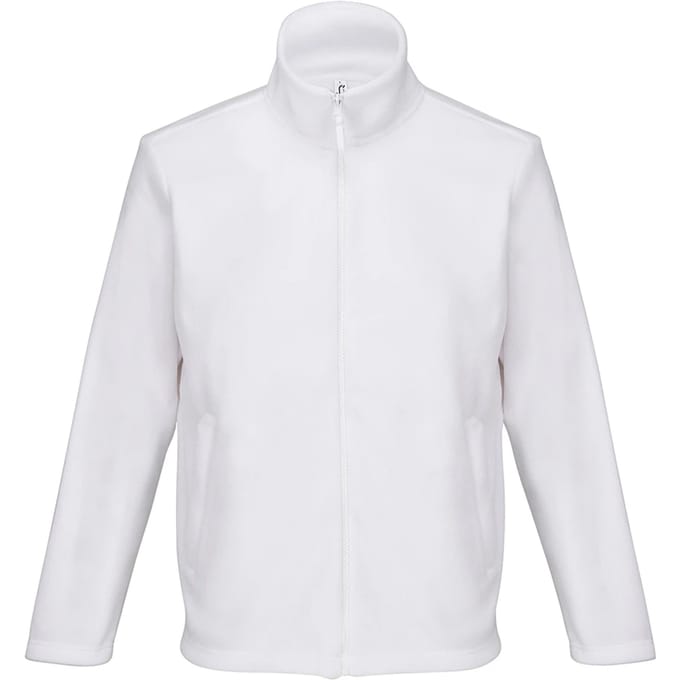 SOLS Unisex Nitro Microfleece Jas voor volwassenen (Wit)