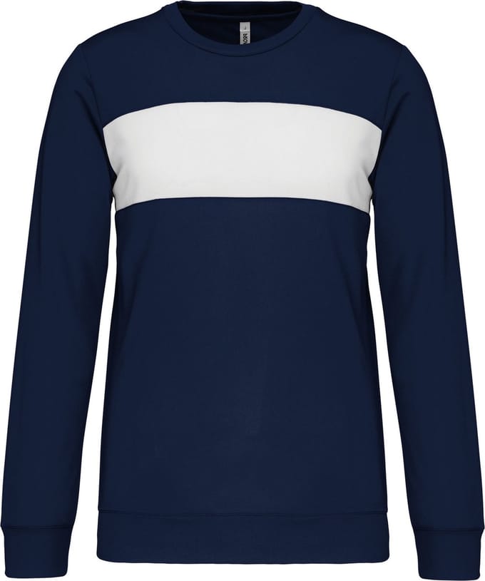 PROACT® Sweater in polyester PA373 - Sporty Navy / White - S