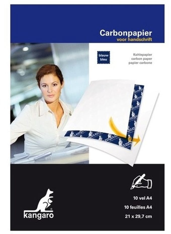 60x Carbonpapier/transferpapier/overtrekpapier blauw A4 - Blauwe overtrekvellen - Hobbymateriaal