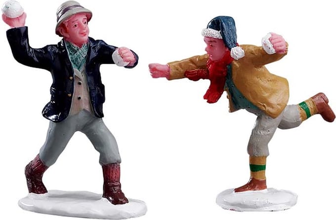 Lemax - Snowball Fun -  Set Of 2 - Kersthuisjes & Kerstdorpen