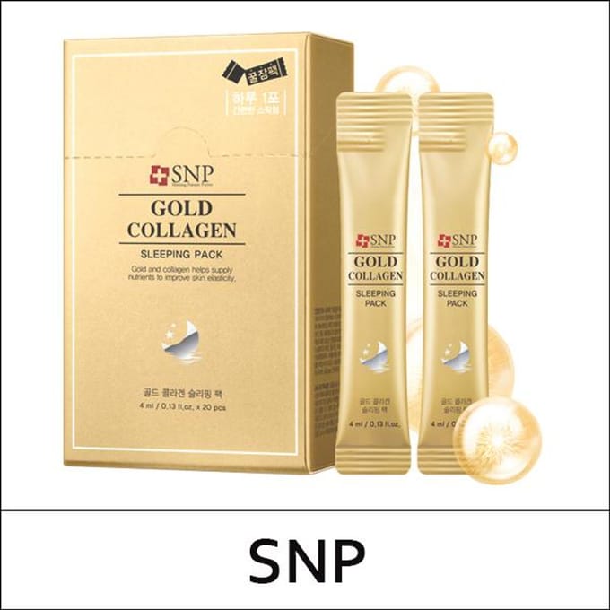 [SNP] (bo1) Pack de couchage hydratant au collagène doré (4 ml * 20ea) 1 paquet beige