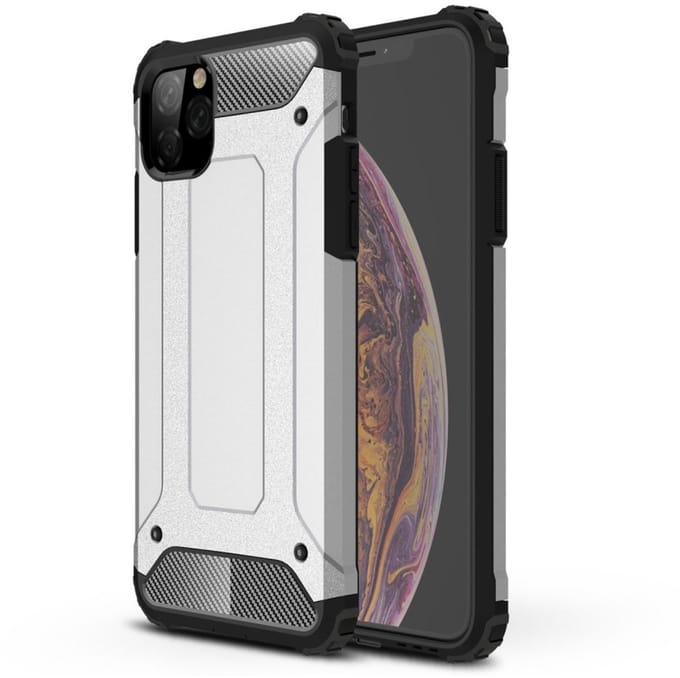 Lunso - Armor Guard hoes - Geschikt voor iPhone 11 Pro Max - Zilver