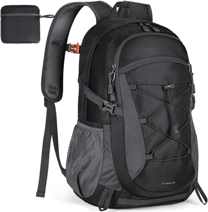 Core® Trekrugzak - Wandelrugzak - Backpack Dames - Zwart - 34cm x 19cm 53cm