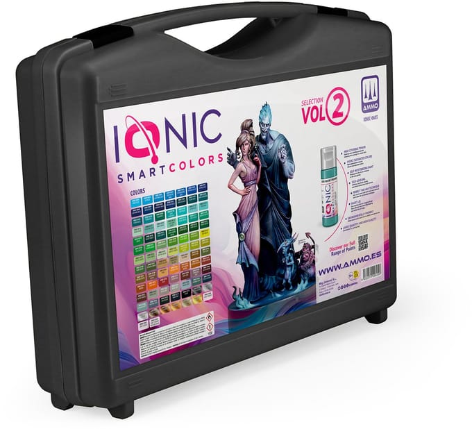 AMMO by Mig Jimenez Hobbyverf Auto - MIG IO0605 Ionic Smart Colors - Koffer Selection Kleurenset Deel 2 - 93x20ml Verf set - 93x 20 ml