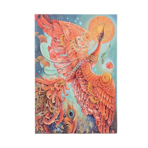 Paperblanks cahier, firebird, hardcover, formaat midi 12,5 x 18 cm, blanco