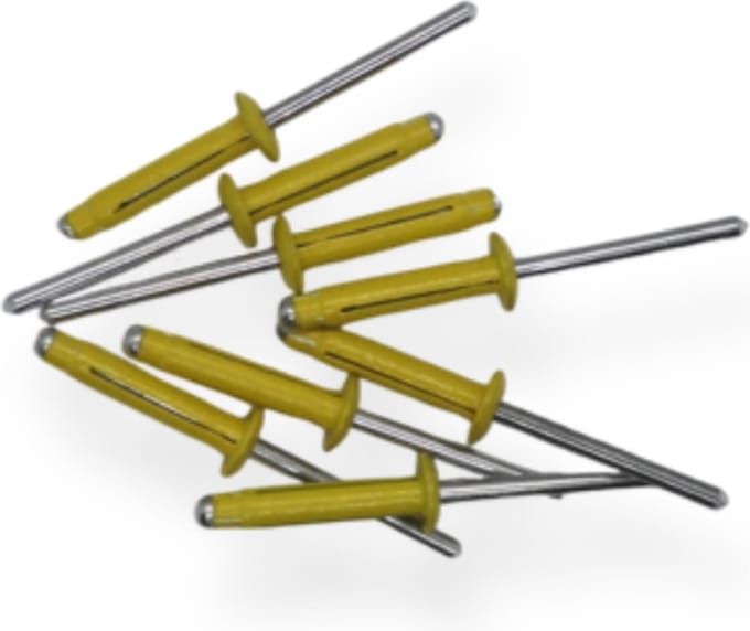 LB Tools Professionele popnagels kentekenplaat geel (10 st)