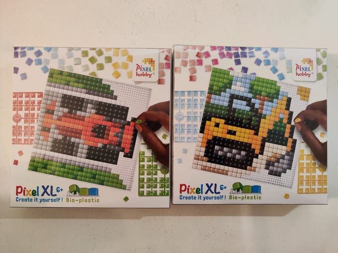 PIXELHOBBY PIXEL XL SET 2 COASTERS BULLDOZER/F1