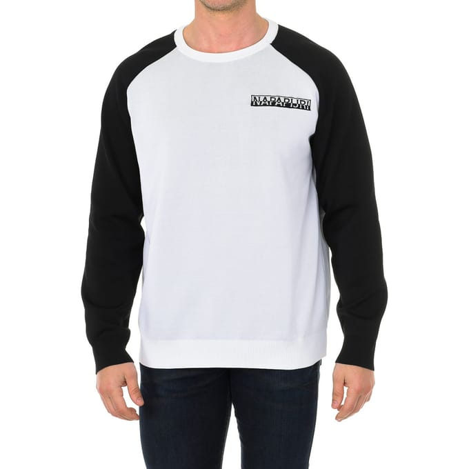 Heren sweatshirt met lange mouwen en ronde hals NP0A4DVOM