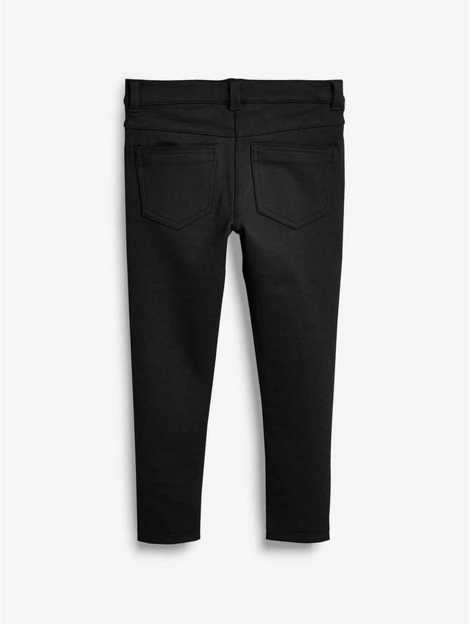 Next - Meisjes - Skinny schoolbroek met jersey stretch - Zwart
