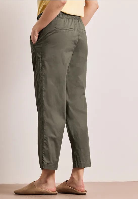 Straight Legs broek in paper touch stof