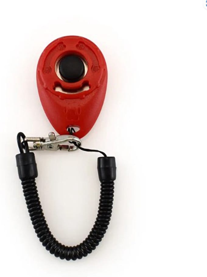 Training clicker voor de hond - Rood