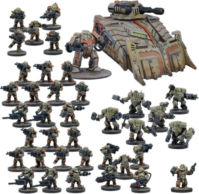 Forge Vader Leger - Miniatuur Leger - Strategisch Spel - Oude Beschaving - Small - Metaal