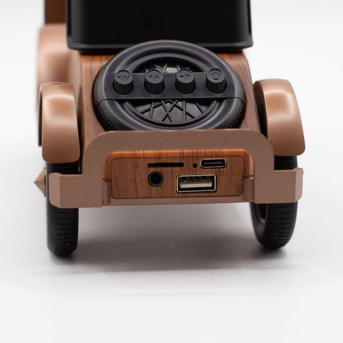 Classic Vintage Car Speaker and Phone Holder - Bluetooth - 5 watt