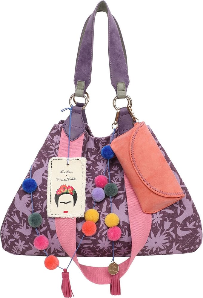 Fritzi aus Preußen Izzy Limited Denim Shopper Nature Folk Donkerpaars