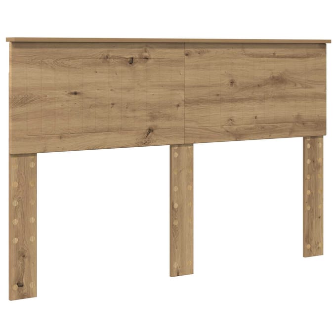 vidaXL Hoofdbord Artisan Eiken Bewerkt hout